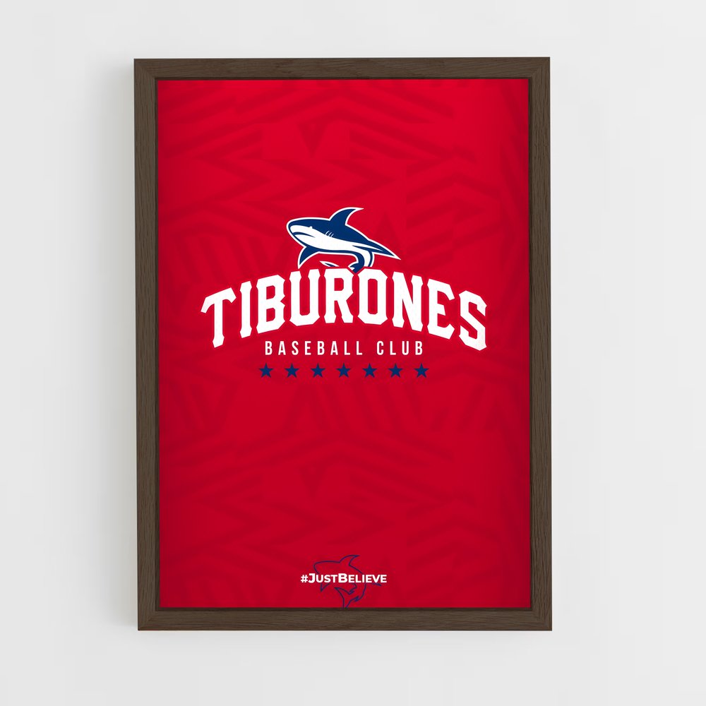 Poster Tiburones NFL – affiche Baseball (vue 5)